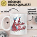 Meerjungfrau Geschenk Tasse für Mädchen Nymphe Nixe Becher Grafik Believe In Mermaids Weiß Trendation