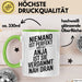 Anja Tasse Geschenk Niemand Ist Perfekt Anja Verdammt Nah Dran Geschenkidee Grün Trendation