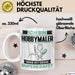Hobbymaler Tasse Geschenk für Hobbymaler Geburtstag Lustiger Spruch Kaffee-Becher Was Ist Deine Superkraft Weiß Trendation