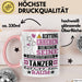 Tänzer Geschenk Tasse Lustiger Spruch Erheben Sie Sich Der Tänzer Betritt den Raum Rosa Trendation