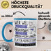 Plattenladenbesitzerin Tasse Geschenk Spruch Wer Will Schon Prinzessin Sein Wenn Man Auch Plattenladenbesitzerin Sein Kann Blau Trendation