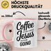 Jesus Christliche Geschenk Kaffee Jesus hält mich am Laufen Geschenkidee Lustig Rosa Trendation