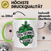 Biertrinker Tasse Geschenk Ich Trinke Vegan Becher Geschenkidee Grün Trendation