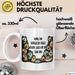 Büroarbeit Kollege Tasse Geschenk Lustige Geschenkidee Spruch Danke Ihr Verrückten Vogel Schon Dass Wir Ein Team Sind Weiß Trendation