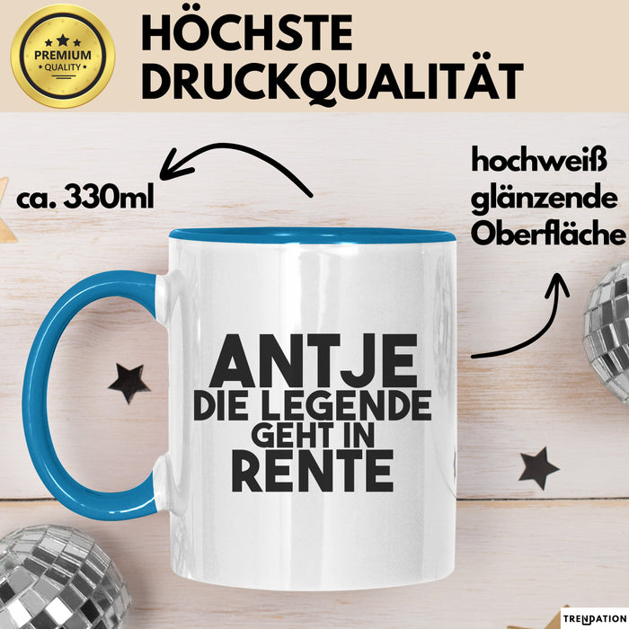Antje Tasse Antje – Die Legende Geht In Rente Geschenk