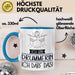 Geschenk für Drummerin Tasse Lustige Geschenkidee Geburtstag Ich Bin Drummerin Ich Darf Das Blau Trendation