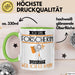 Forscherin Tasse Geschenk Ich Bin Forscherin Warum Weil Ich Es Kann Geschenkidee Geburtstag Grün Trendation