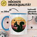 Eichhörnchen Tierliebhaber Retro Tasse Geschenk Lustige Geschenkidee Spruch Blau Trendation