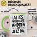 Andrea Tasse Geschenk Alles Ist Gut Andrea Ist Jetz Da Geschenkidee Becher mit Name Grün Trendation