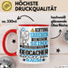 Geocacher Geschenk Tasse Lustiger Spruch Erheben Sie Sich Der Geocacher Betritt den Raum Rot Trendation