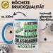 Skateboarder Geschenk Tasse Lustiger Spruch Erheben Sie Sich Der Skateboarder Betritt den Raum Blau Trendation