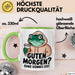 Sarkastischer Frosch Tasse Geschenk Lustige Geschenkidee Spruch Guten Morgen? Ganz Dünnes Eis Grün Trendation