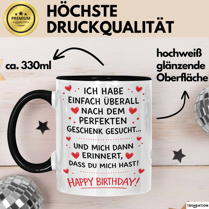 Geburtstagsfeier Sarkasmus Tasse Geschenk Lustige Geschenkidee Spruch Ich Habe Einfach Überall Nach Dem Perfekten Geschenk Gesucht Trendation