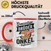 Onkel Sarkastisch Sarkasmus Tasse Geschenk Lustige Geschenkidee Spruch Großartige Brüder Werden Zum Onkel Befördert Rot Trendation