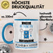 Aquarium-Hobbyistin Tasse Geschenk Becher Stark Attraktiv Furchtlos Aquarium-Hobbyistin Lustige Geschenkidee Blau Trendation