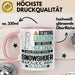 Snowshoer Geschenk Tasse Lustiger Spruch Erheben Sie Sich Der Snowshoer Betritt den Raum Rosa Trendation