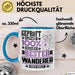 Wanderer Geschenk Lustiger Spruch für Wanderer Geschenkidee Bester Wanderer Der Welt Blau Trendation
