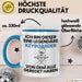 Keyboarder Geschenk Tasse Lustige Geschenkidee Geburtstag für Keyboarder Ich Bin Dieser Legendäre Keyboarder Von Dem Alle Geredet Haben Kaffee-Becher Blau Trendation
