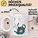 Teeliebhaber Tasse Geschenkidee für Kräuter Enthusiasten Weiß Trendation