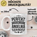 Angelika Tasse Geschenk Perfekt Sein Kann Jeder Geschenkidee Geburtstag Weiß Trendation