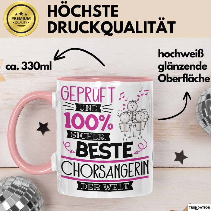 Chorsängerin Geschenk Becher Tasse Gott Schuf Alle Menschen Gleich Nur Die Besten Durfeten Chorsängerin Werden Geschenkidee Lustig Rosa Trendation