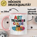 Kunstliebhaber Kunstlehrer Künstler Tasse Geschenk Lustige Geschenkidee Spruch Kunstlehrer Färben Die Welt Rosa Trendation