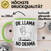 Lama Tasse Geschenk Dr Llama No Drama Geschenkidee Lustig Tier Grün Trendation