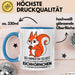 Eichhörnchen Tierliebhaber Tasse Geschenk Lustige Geschenkidee Spruch Dann Sei Ein Eichhörnchen Blau Trendation