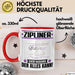Zipliner Tasse Geschenk für Zipliner Der Mann Der Alles Kann Geschenkidee zum Geburtstag Rot Trendation