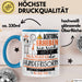 Hundefrisörin Tasse Geschenk Lustiger Spruch Bitte Erheben Sie Sich Seine Majestät Die Hundefrisörin Betritt Den Raum Blau Trendation