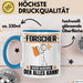 Forscher Tasse Geschenk für Forscher Der Mann Der Alles Kann Geschenkidee zum Geburtstag Blau Trendation