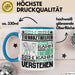 Tierarzthelfer Geschenk Kaffee-Tasse Geschenkidee für Tierarzthelfer Ich Bin Tierarzthelfer Ich Kann Es Dir Erklären Jedoch Nicht Für Dich Verstehen Spruch Lustig Blau Trendation