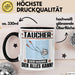 Taucher Tasse Geschenk für Taucher Der Mann Der Alles Kann Geschenkidee zum Geburtstag Schwarz Trendation