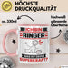 Ringer Tasse Geschenk für Ringer Geburtstag Lustiger Spruch Kaffee-Becher Was Ist Deine Superkraft Rosa Trendation