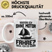 Segelboot Tasse Geschenk Segler Warum Ich Ohne Motor Fahre Weil Ich Es Kann Weiß Trendation