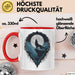 Wolf Tierliebhaber Tasse Geschenkidee für Wildtier Fans Rot Trendation