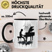Klavier-Spieler Geschenk Tasse Grafik Piano Spielerin Geschenkidee Becher Schwarz Trendation
