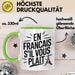 Französischlehrer Unterricht Tasse Geschenk Lustige Geschenkidee Spruch En Français S’Il Vous Plaît Grün Trendation