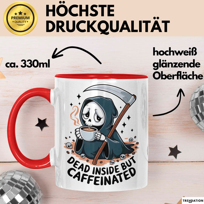 Dark Humor Fan Tasse Geschenk Lustige Geschenkidee Spruch Für Sarkasmus Liebhaber Rot Trendation