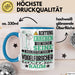 Vogelforscher Geschenk Tasse Lustiger Spruch Erheben Sie Sich Der Vogelforscher Betritt den Raum Blau Trendation