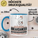 Breakdancer Geschenk Tasse Ich Bin Breakdancer Aber Sag Doch Einfach Superheld Lustige Geschenkdiee für Breakdancer Kaffee-Becher Blau Trendation