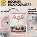 DIY-Bastler Geschenk Tasse Ich Bin DIY-Bastler Aber Sag Doch Einfach Superheld Lustige Geschenkdiee für DIY-Bastler Kaffee-Becher Rosa Trendation