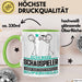 Schauspieler Geschenk Tasse Ich Bin Schauspieler Aber Sag Doch Einfach Superheld Lustige Geschenkdiee für Schauspieler Kaffee-Becher Grün Trendation
