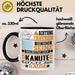 Kanute Geschenk Tasse Lustiger Spruch Erheben Sie Sich Der Kanute Betritt den Raum Schwarz Trendation