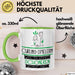 Curling-Spielerin Weil Es Keinen Schöneren Beruf Gibt Tasse Geschenk für Eine Curling-Spielerin Lustig Grün Trendation