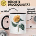 Sonnenblume Pflanze Tasse Geschenk Lustige Geschenkidee Schwarz Trendation