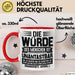Jura Tasse Geschenk Die Würde Des Menschen Ist Unantastbar Geschenkidee Jurist Juristin Anwalt Becher Rot Trendation