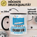 Surfer Geschenk Tasse So Gut Kann Nur Ein Surfer Aussehen Geschenkidee Kaffee-Becher Schwarz Trendation