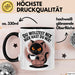 Sarkastische Katze Tasse Geschenk Lustige Geschenkidee Spruch Du Wolltest Nix Hier Hast Du Nix Schwarz Trendation