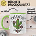 Kaktus Tasse Geschenk Kuscheln Sarkasmus Humor Geschenkidee Kaffee-Becher Kaktus-Liebhaber Frauen Grün Trendation